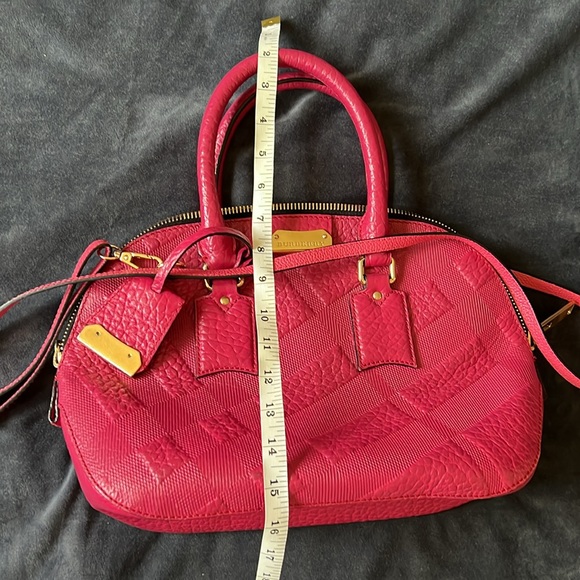 Burberry Orchard Grained Leather Satchel - Fuchsia (PINK) - Picture 11 of 11